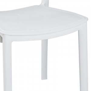 Scaun exterior Ignite plastic culoare alba - Img 3