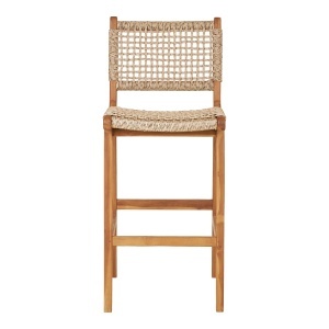 Scaun inalt pentru insula de bucatarie Derby, Natural, 50x45x94 cm - Img 4
