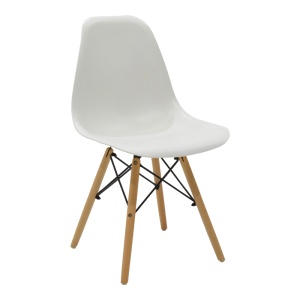 Scaun Julita, Alb, 46x52x81 cm