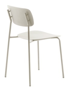 Scaun KIRKLAND, Alb, 51x79x44 cm - Img 4