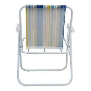 Scaun pliabil de gradina, Jette, Albastru, 53x56x73 cm - Img 5