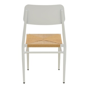 Scaun stivuibil, Giardino, Alb, 56x45x82 cm - Img 6