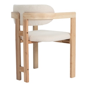 Scaun, Winsor, Pako, Natural 58.5x51x76 cm - Img 2