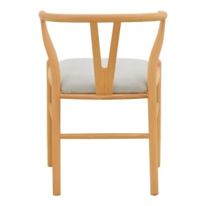 Scaun Wishbone, Gri, 51x58x73 cm - Img 6