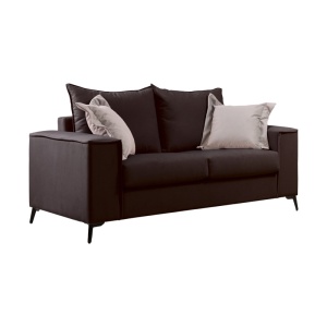 Set 2 canapele cu 2 locuri Verona x2 Pako World Gri inchis 225x93x100 cm - Img 5