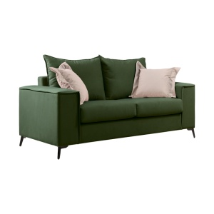 Set 2 canapele cu 2 locuri Verona x2 Pako World Verde inchis 225x93x100 cm - Img 5