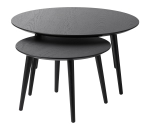 Set 2 piese Mese ADDA, Negru, 88-58x45-41x88-58 cm - Img 2