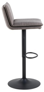 Set 2 piese Scaune de bar Flynn V2, Gri, 107x44x53 cm - Img 4
