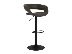 Set 2 piese Scaune de bar Grace, Negru Mat, 101x54.5x48.5 cm - Img 2