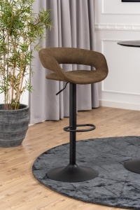 Set 2 piese Scaune de bar Grace V1, Maro, 101x54.5x48.5 cm
