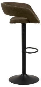 Set 2 piese Scaune de bar Grace, Verde, 101x54.5x48.5 cm - Img 4