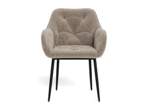 Set 2 piese Scaune dining Brooke, Bej, 83x58x55 cm - Img 3