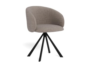 Set 2 piese Scaune dining Eleanor, Gri, 79x56x55 cm - Img 2
