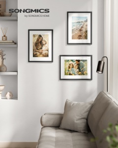 Set 3 piese Rame foto Kavi, Negru, 32.2x1.2x42.2 cm - Img 2