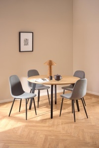 Set 4 piese Scaune dining Celia V1, Gri, 86x44x54 cm - Img 7
