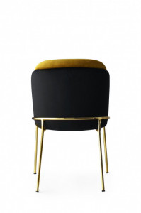 Set 4 Scaune Dore Negru-Gold - Img 4