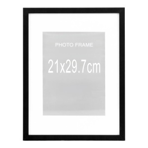Set 5 piese Rame foto Marbella, Negru, 30x21x1.8 cm - Img 3