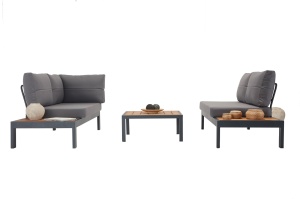 Set de gradina Verona Wood Multicolor 258x184x85 cm - Img 4