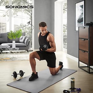 Set gantera modulara 2 x 10 kg, Songmics, Negru, 35x16x16 cm - Img 3