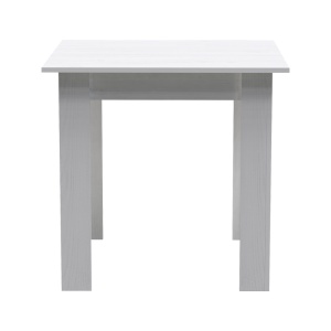Set masa si scaune 3 piese Manka-Julita Alb 80x80x77 cm - Img 6
