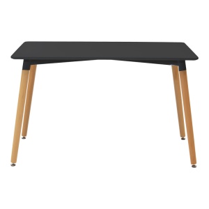 Set masa si scaune 5 piese Natali-Noor Negru 120x80x76 cm - Img 6
