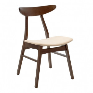 Set Masa si Scaune Benson-Orlean 5 Piese Nuc Inchis - Bej 120x80x75 cm - Img 7