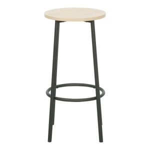 Set masa si scaune de bar, 5 buc, Arzo, Natural, 100x60x86 cm - Img 4