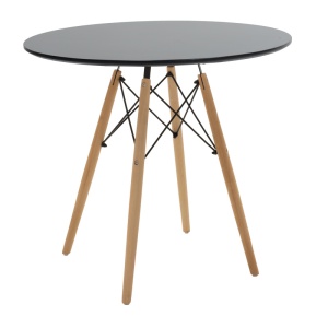 Set masa si scaune dining, 5 buc, Julita, Natural, 80x80x73 cm - Img 3