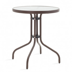 Set Masa si Scaune Gradina Watson-Calan 3 Piese Maro - Img 2