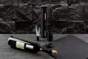 Set pentru vin, negru- Rose Gold - Img 3
