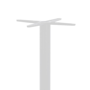 Stalp picior suport blat masa bar metal alb-negru 40x40x108 cm - Img 2