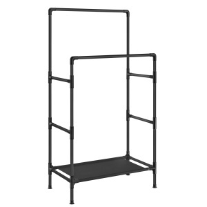 Suport pentru haine modular Songmics Negru 83x45x157 cm - Img 2