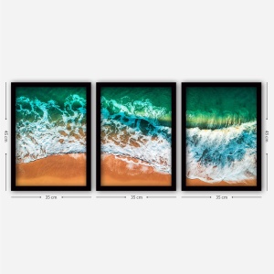 Tablou, 3 bucati 3SC31 Multicolor 35x45 cm - Img 2