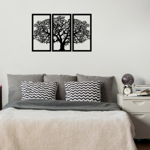Tablou din lemn si metal Agac Negru 66x105 cm - Img 4