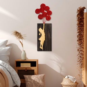 Tablou din lemn si metal Banksy Nuc 34x99 cm - Img 3