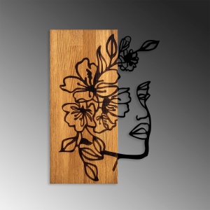 Tablou din lemn si metal Woman Nuc 41x58 cm - Img 4