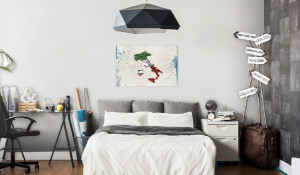 Tablou din plută - Italy [Cork Map] 60x40 cm - Img 2