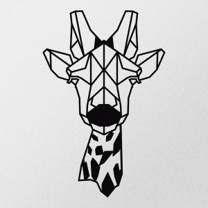 Tablou metalic Giraffe Negru 33x50 cm - Img 5