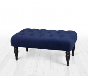 Taburet bancuta Soltani Bleumarin 50x20 cm - Img 3