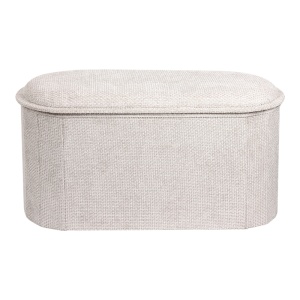 Taburet cu depozitare, Trebia, Pako, Crem 76x38x38 cm