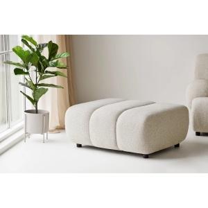 Taburet modular Taza, Bej, 84x89x40 cm