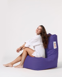 Taburet puf beanbag de gradina Diamond Mov - Img 8