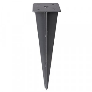 Tarus metal, Songmics, Gri, 46x11.5x11.5 cm - Img 2