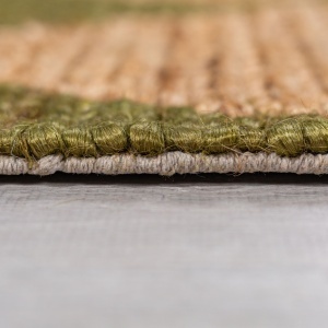 Traversa Effie Diamond Jute Verde masliniu 60x230 cm, Flair Rugs - Img 3