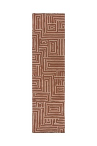 Traversa Kylo Circular Knit Teracota 80x300 cm, Flair Rugs - Img 2