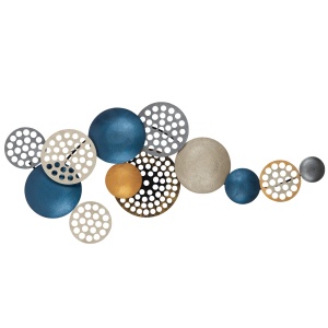 Accesoriu decorativ de perete metalic Bronte Bronz 90x8x42 cm - Img 6