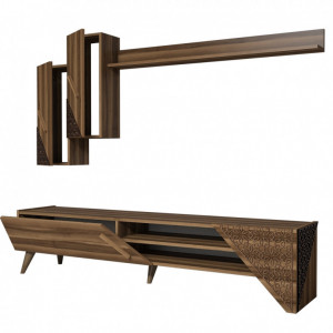 Ansamblu Comoda TV Beril Walnut - Img 4