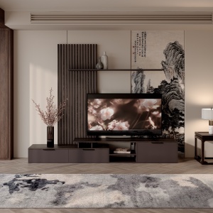 Ansamblu comoda TV, Eviora, Pako, Maro 235x40x208.6 cm