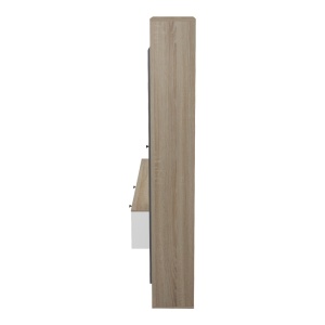 Ansamblu comoda TV Ferefia Alb 240x45.5x189.5 cm - Img 6
