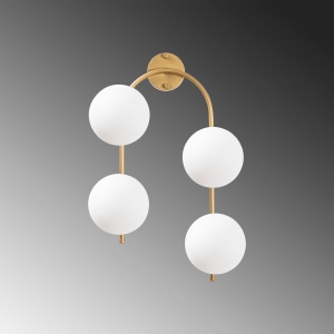 Aplica de perete Jewel Auriu 40x26x62 cm - Img 3